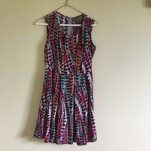 Multicolored A-Line Francesca's Dress, Size S